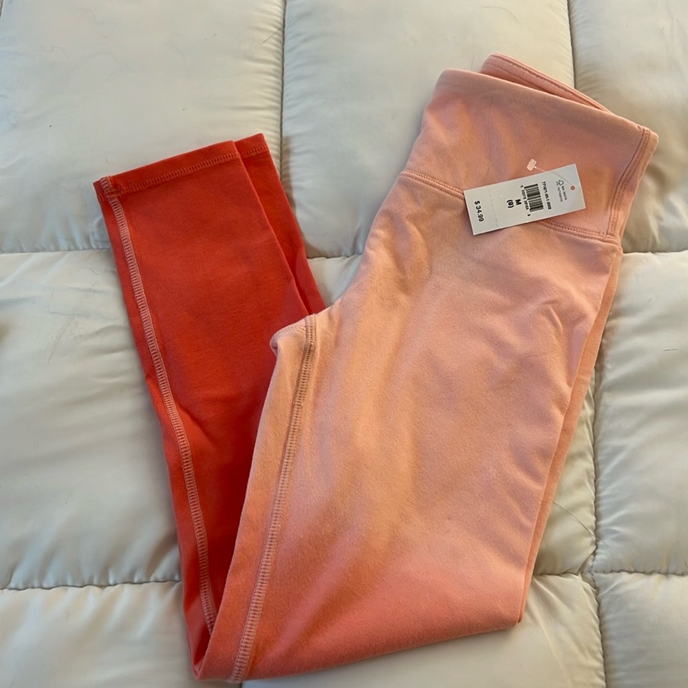Nwt gap fading pink leggings size 8